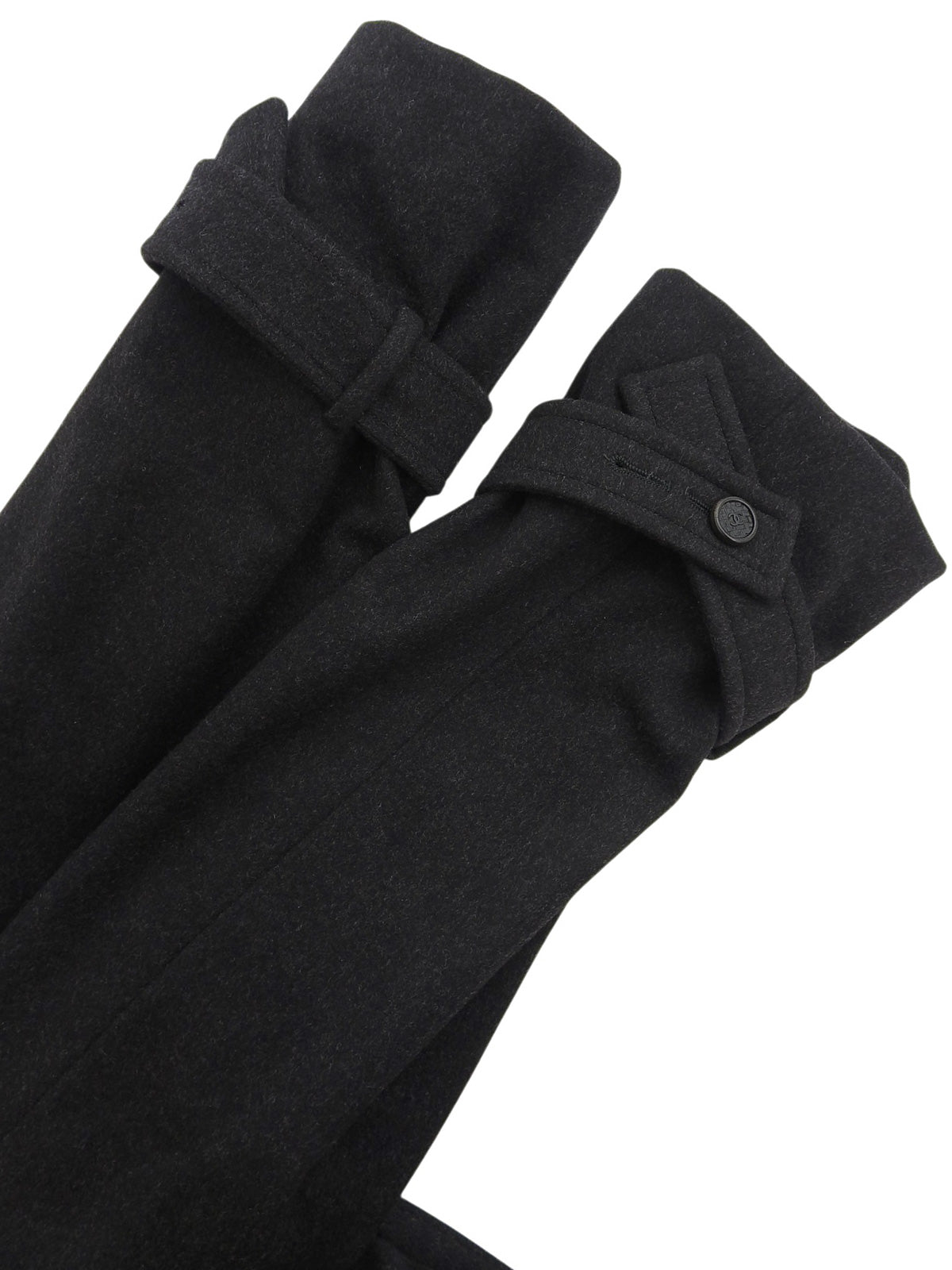 2005年製 CCマークボタンロングコート #42 チャコールグレー