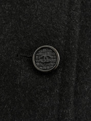 2005年製 CCマークボタンロングコート #42 チャコールグレー