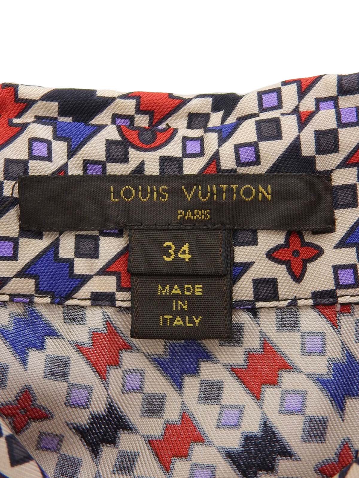 Monogram Pattern Sleeveless Shirt, Multi