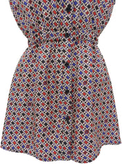 Monogram Pattern Sleeveless Shirt, Multi