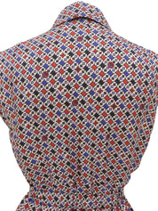 Monogram Pattern Sleeveless Shirt, Multi