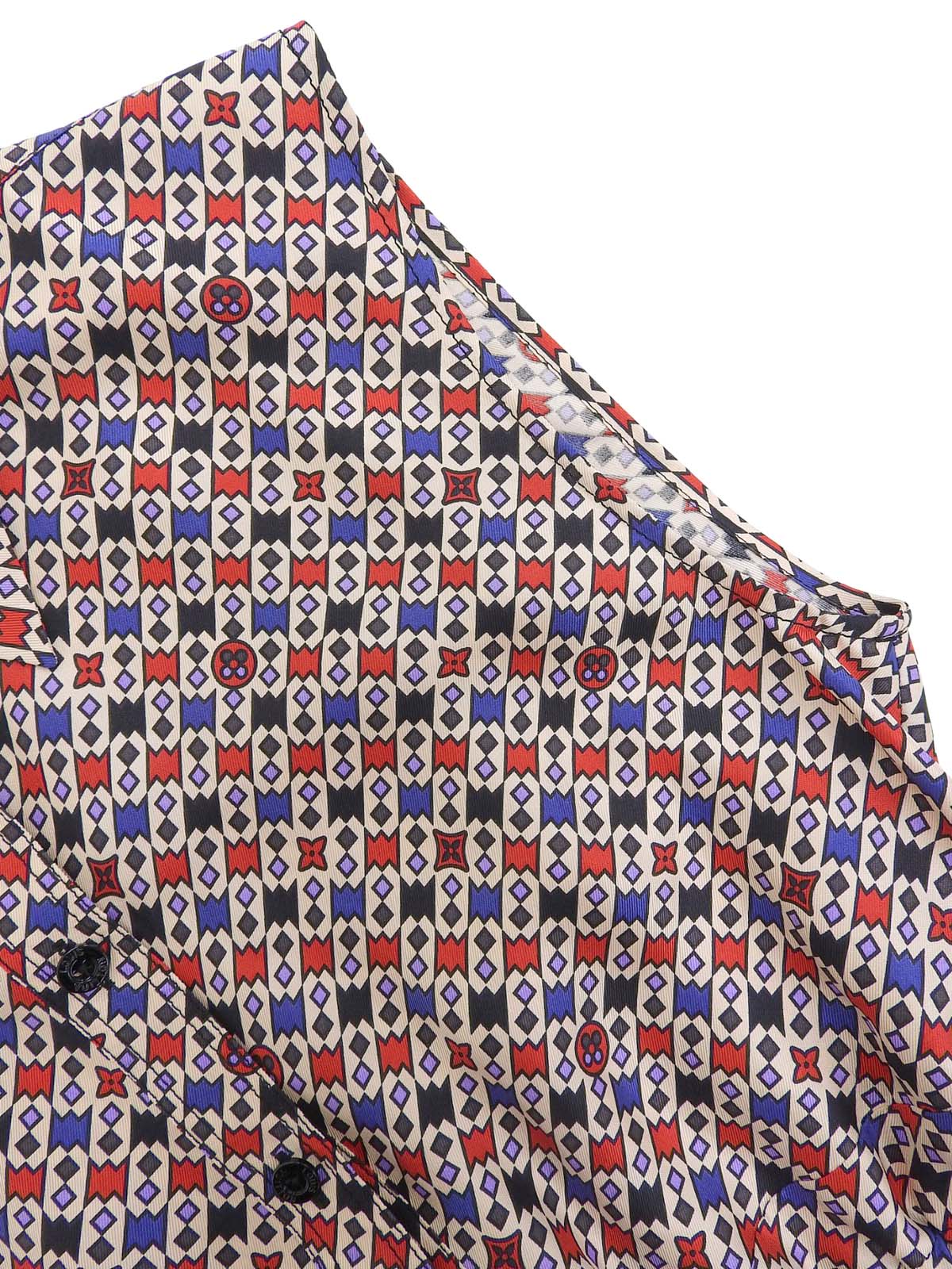 Monogram Pattern Sleeveless Shirt, Multi