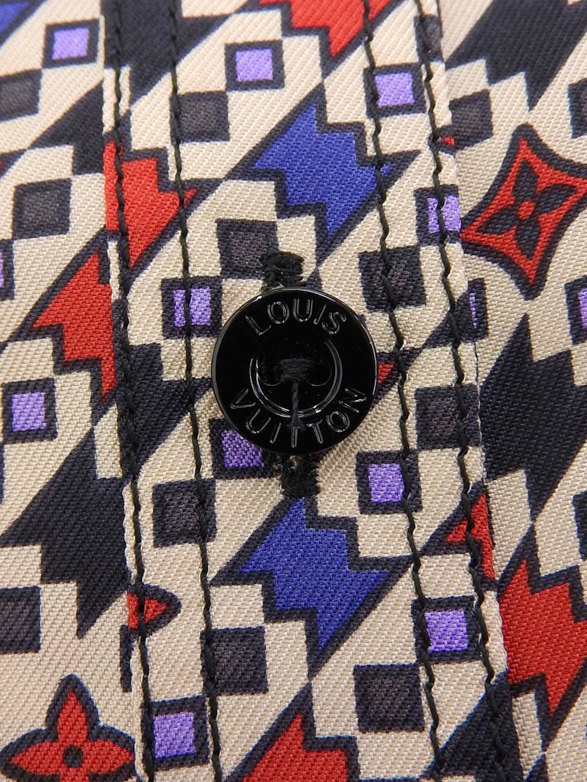 Monogram Pattern Sleeveless Shirt, Multi