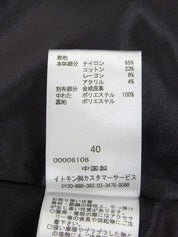 Tweed quilted combination set in grey/black