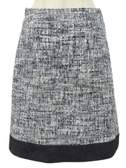 Tweed quilted combination set in grey/black