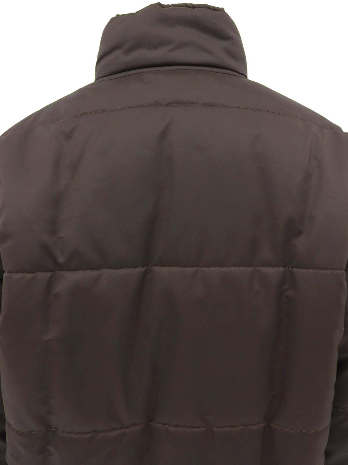 棕色logo纽扣夹克