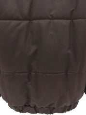 棕色logo纽扣夹克