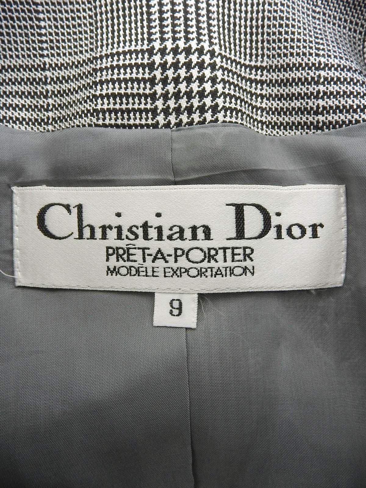 Glen Check Pattern Jacket in Black/White