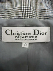 Glen Check Pattern Jacket in Black/White