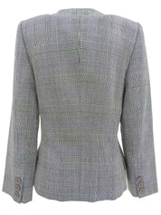 Glen Check Pattern Jacket in Black/White