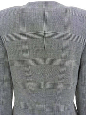 Glen Check Pattern Jacket in Black/White