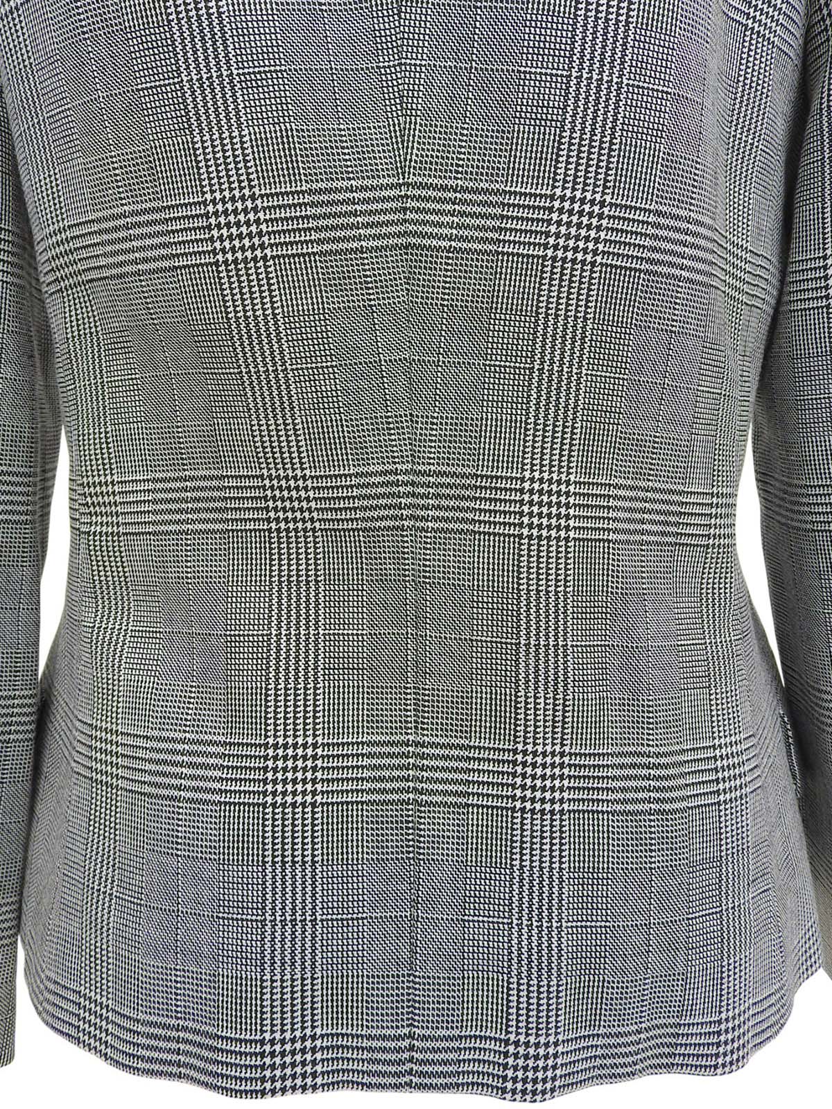 Glen Check Pattern Jacket in Black/White