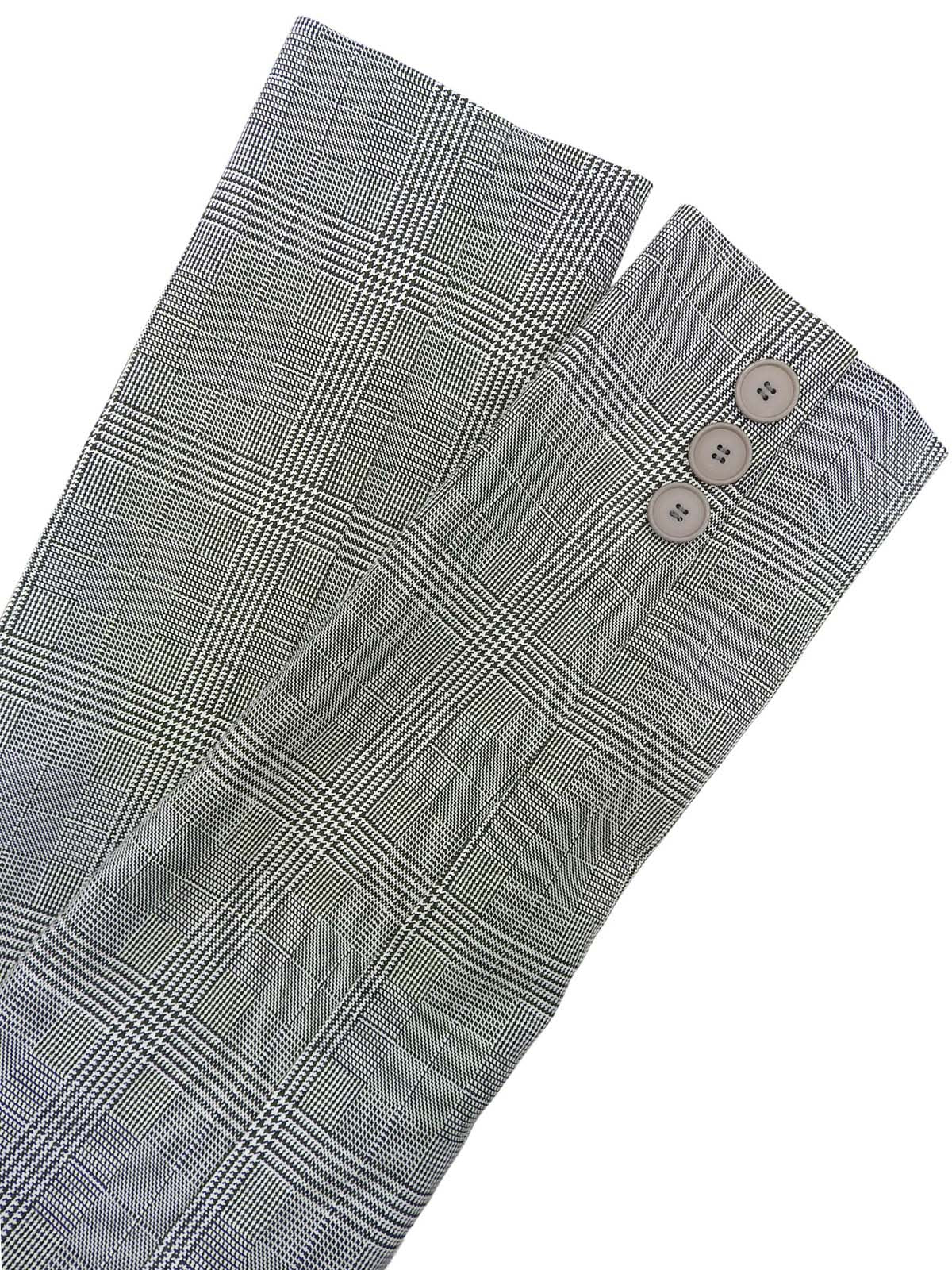 Glen Check Pattern Jacket in Black/White