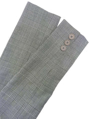 Glen Check Pattern Jacket in Black/White