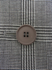 Glen Check Pattern Jacket in Black/White