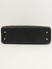 2000年頃製 キャビアスキンCCマークステッチトートバッグ ブラック