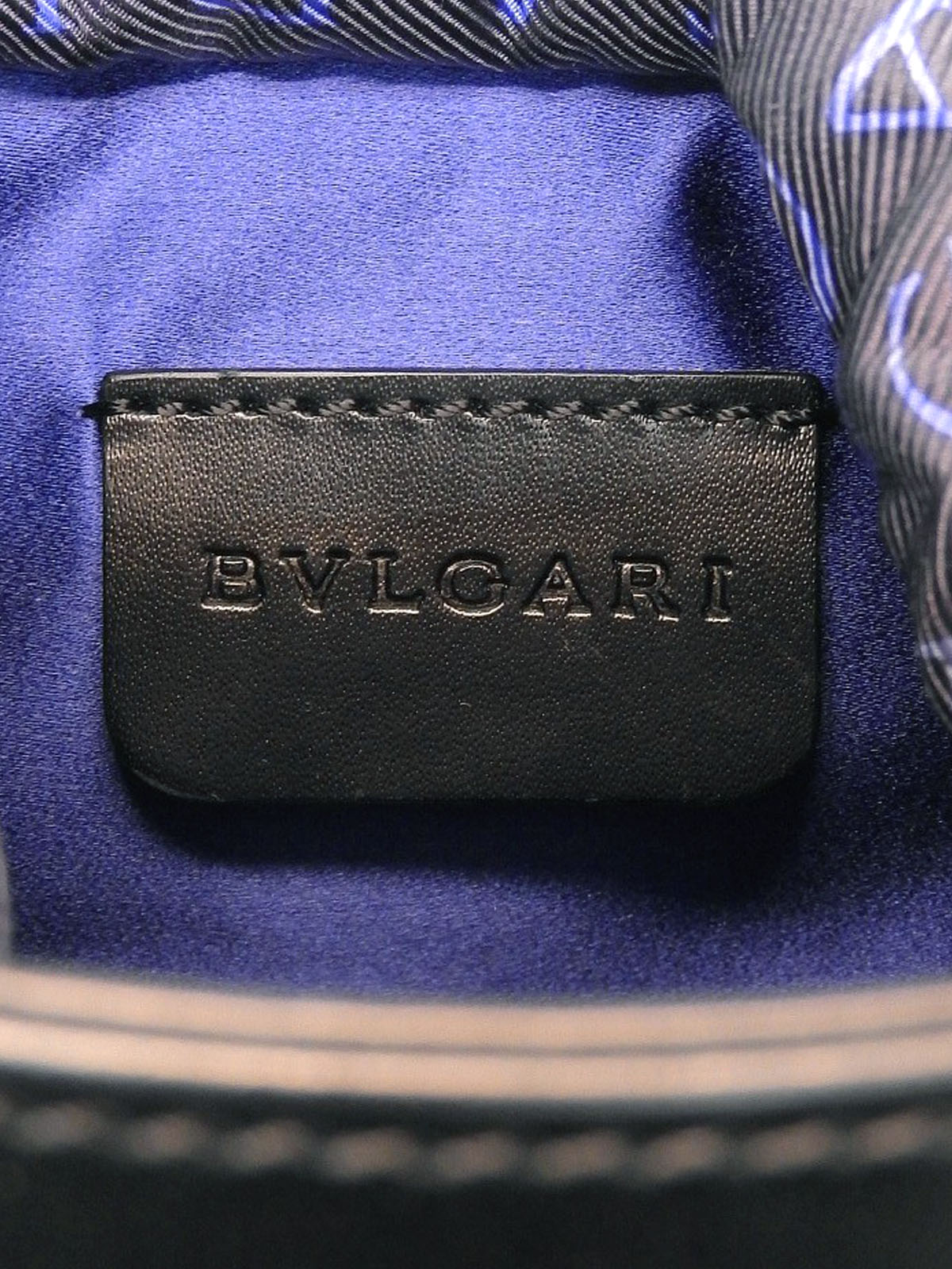 ロゴマニアビーゼロワンハンドバッグ ネイビー/ブラック