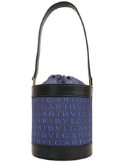 ロゴマニアビーゼロワンハンドバッグ ネイビー/ブラック