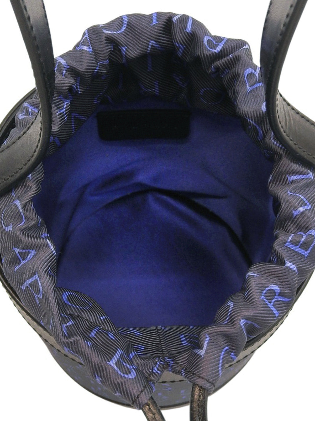 ロゴマニアビーゼロワンハンドバッグ ネイビー/ブラック