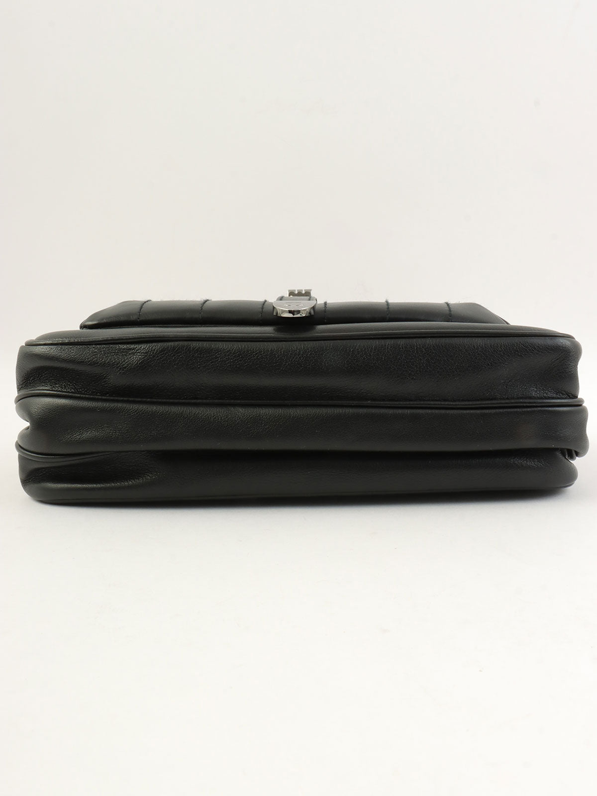 2003 Chocobar 2.55 Turn Lock Chain Shoulder Bag, Black