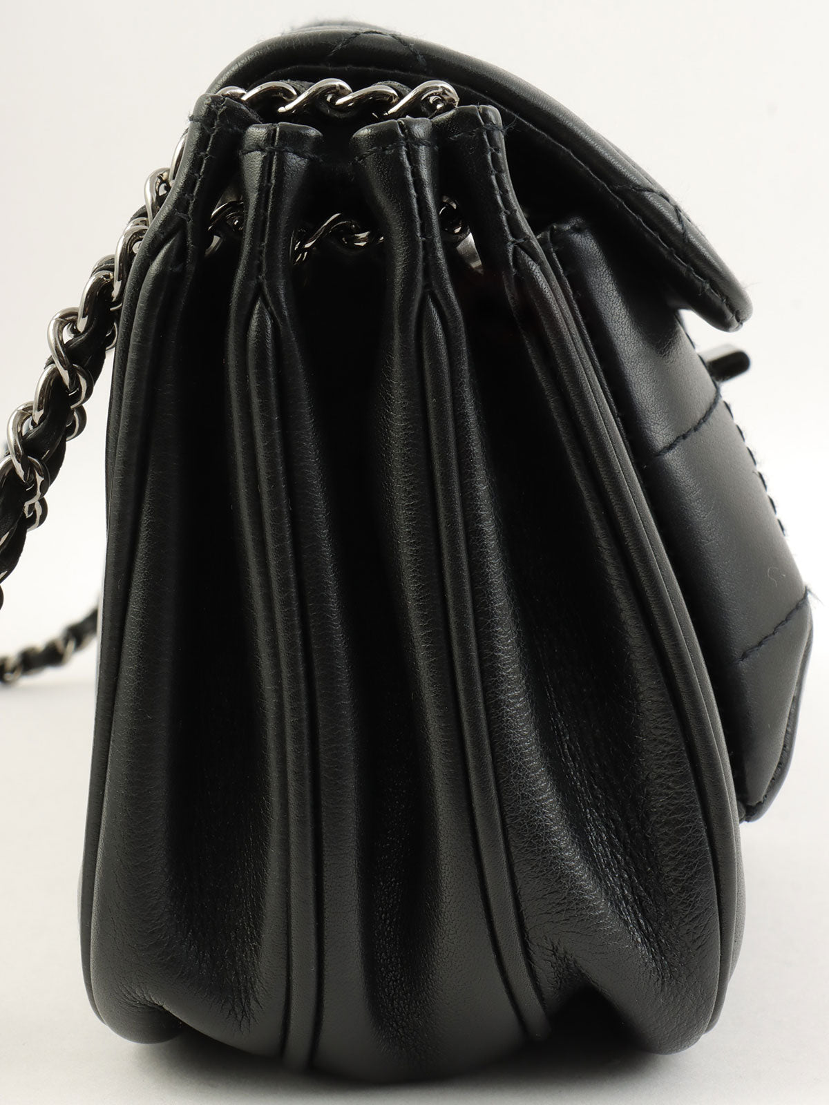 2003 Chocobar 2.55 Turn Lock Chain Shoulder Bag, Black