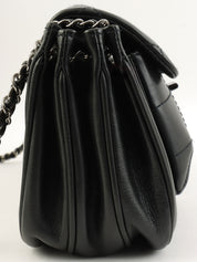 2003 Chocobar 2.55 Turn Lock Chain Shoulder Bag, Black