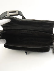 2003年頃製 チョコバー2.55ターンロックチェーンショルダーバッグ ブラック