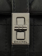 2003 Chocobar 2.55 Turn Lock Chain Shoulder Bag, Black