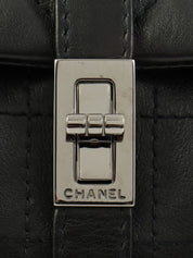 2003 Chocobar 2.55 Turn Lock Chain Shoulder Bag, Black