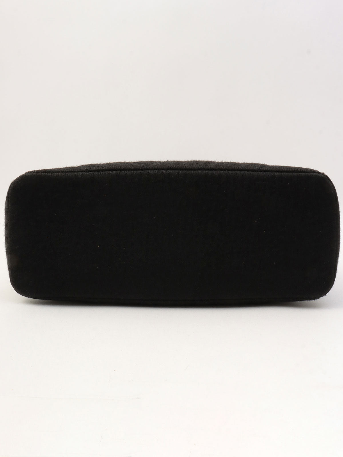 Circa 1998 Cotton CC Turnlock Shoulder Bag Black