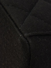 Circa 1998 Cotton CC Turnlock Shoulder Bag Black
