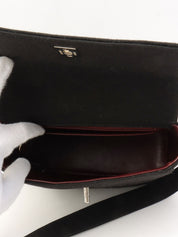 Circa 1998 Cotton CC Turnlock Shoulder Bag Black