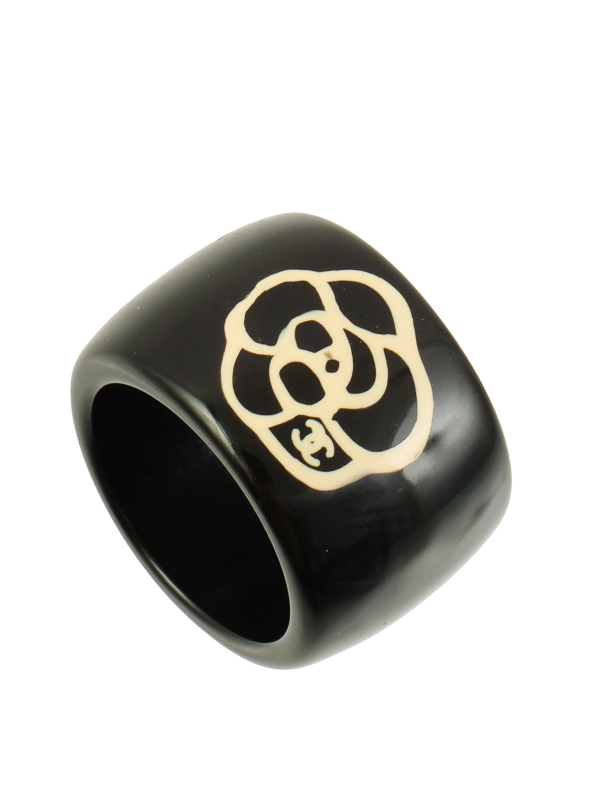 2003 Camellia CC Mark Ring Black/Beige