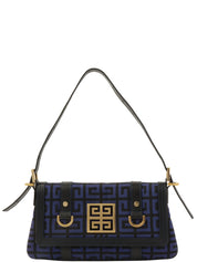 ロゴプレートワンショルダーバッグ パープル/ブラック