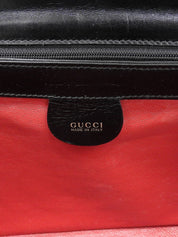 Logo Plate Handbag Black