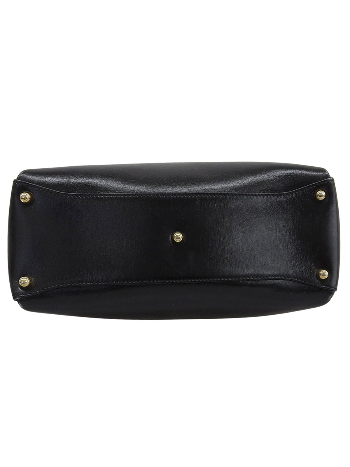 Logo Plate Handbag Black