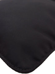 ナイロンロゴプレートショルダーバッグ ブラック