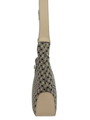 ガンチーニパターンワンショルダーバッグ ブラック/ベージュ