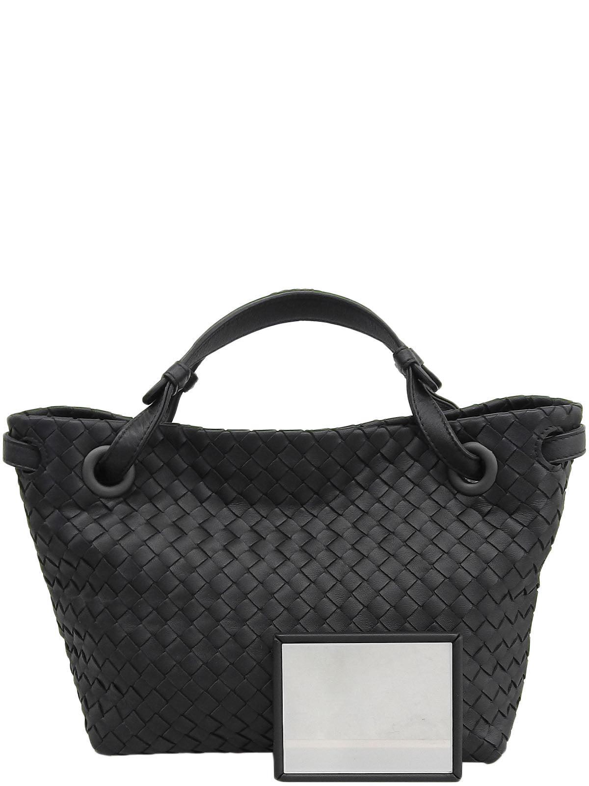 黑色编织手提包