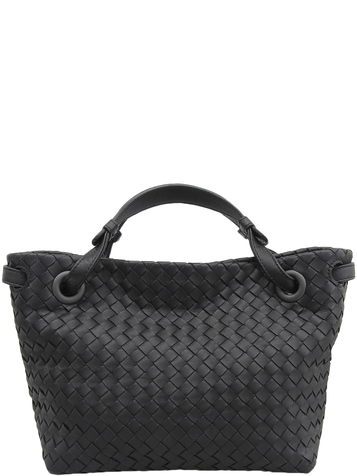 黑色编织手提包