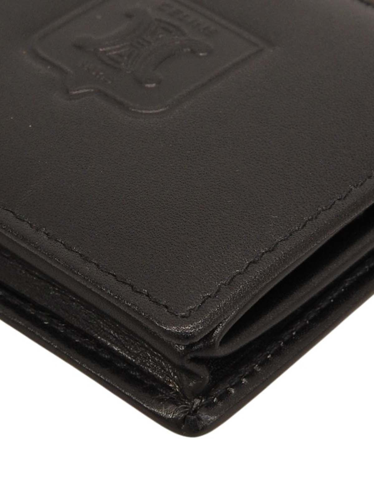 Macadam Logo Embossed Coin Case Black