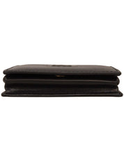 Macadam Logo Embossed Coin Case Black