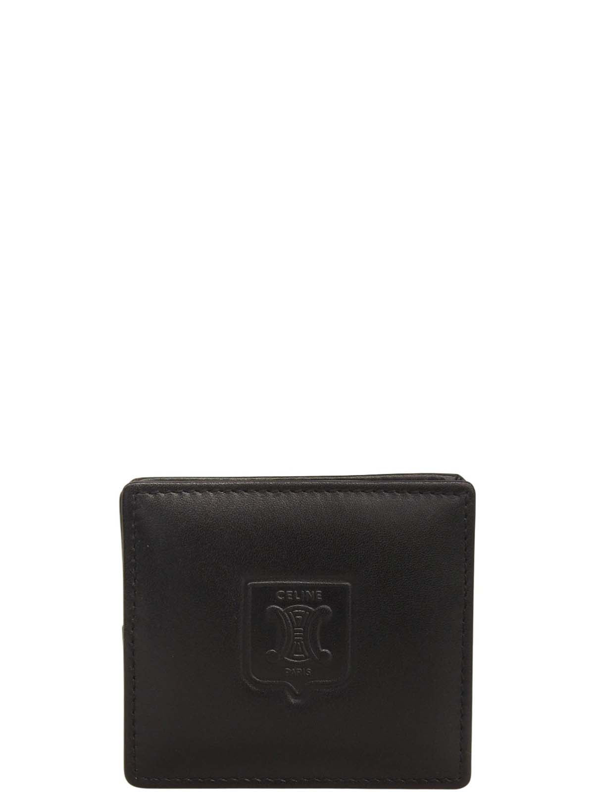 Macadam Logo Embossed Coin Case Black