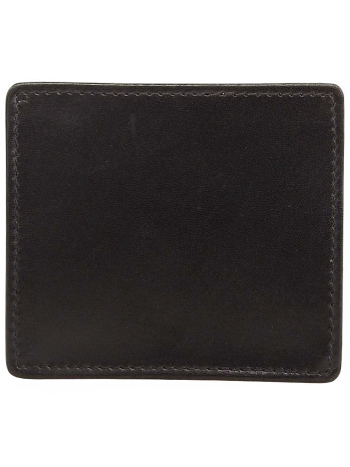 Macadam Logo Embossed Coin Case Black