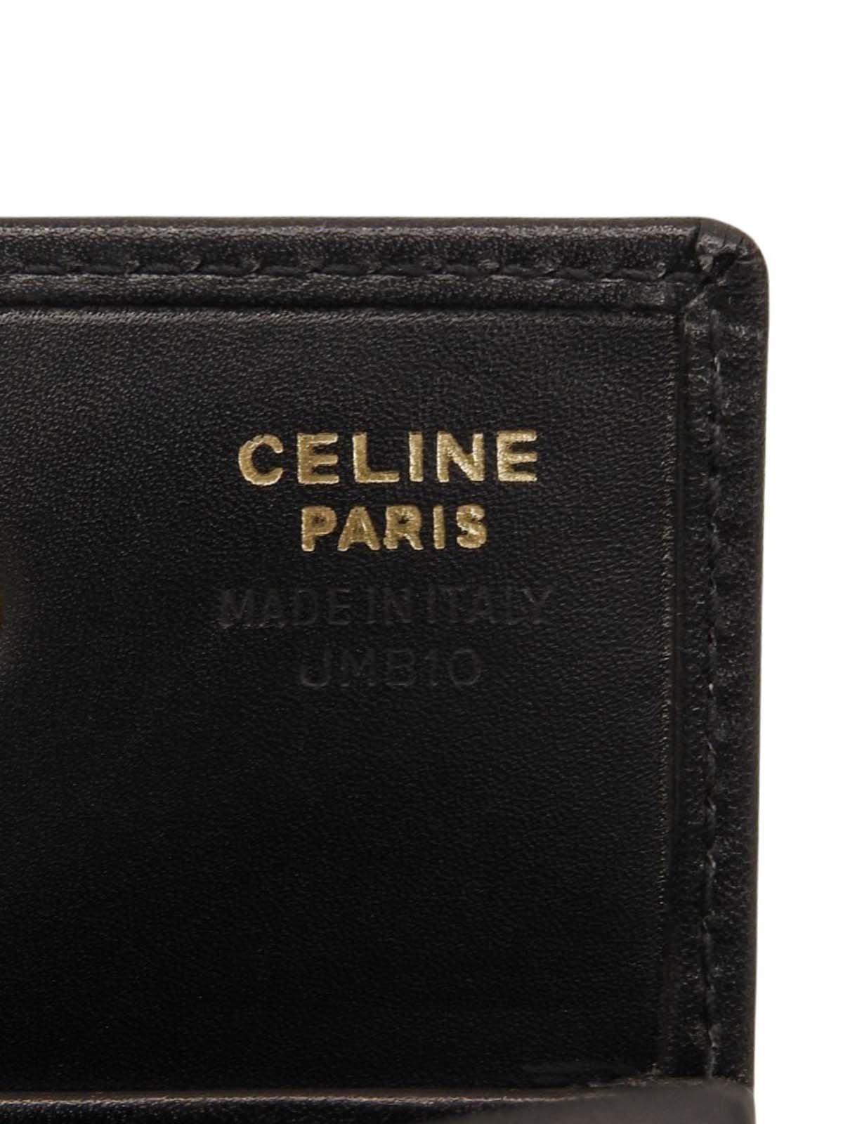 Macadam Logo Embossed Coin Case Black