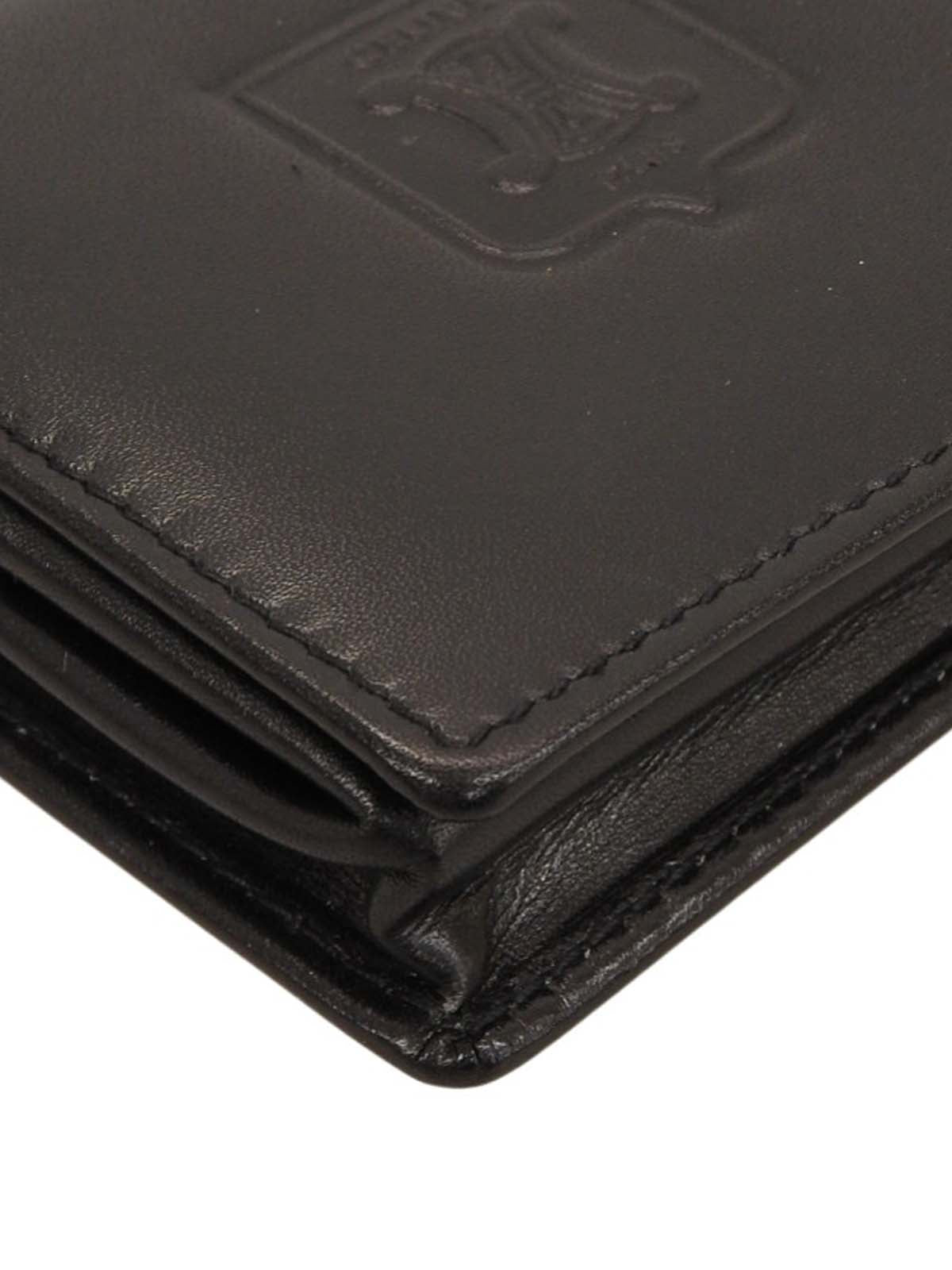 Macadam Logo Embossed Coin Case Black