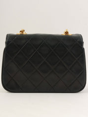 1995年頃製 マトラッセステッチCCターンロックビジューチェーンショルダーバッグ ブラック