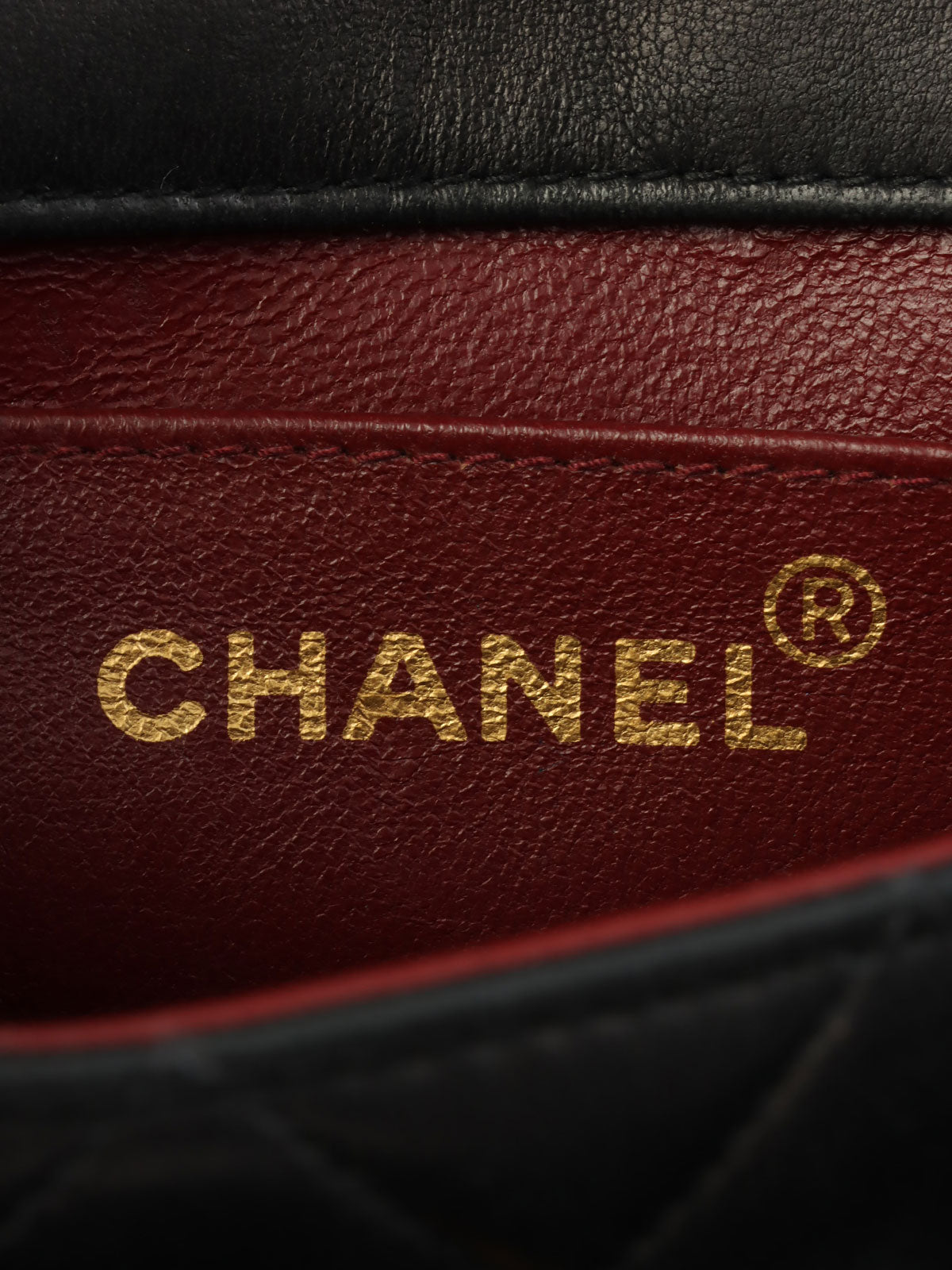 1995年頃製 マトラッセステッチCCターンロックビジューチェーンショルダーバッグ ブラック