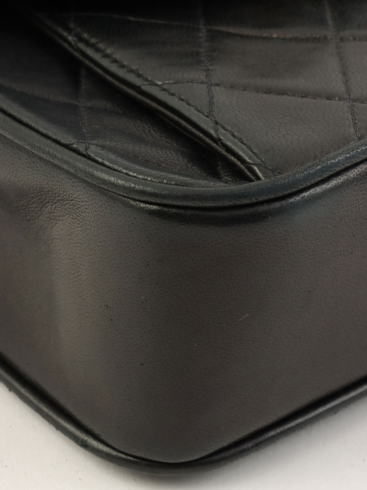 1995年頃製 マトラッセステッチCCターンロックビジューチェーンショルダーバッグ ブラック