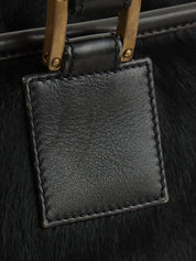 ハラコ アナグラムアマソナボストンバッグ ブラック